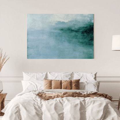 Serene Hazy Landscape - Nature Wall Art - Aestheticanvas