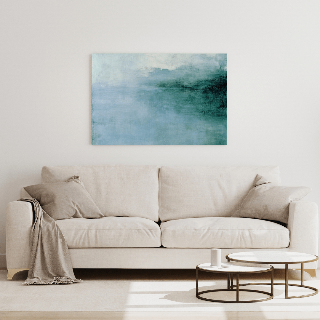 Serene Hazy Landscape - Nature Wall Art - Aestheticanvas