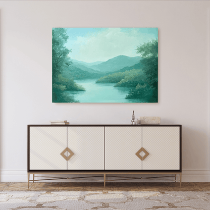 Serene Lake View – Limited Wall Art - Aestheticanvas