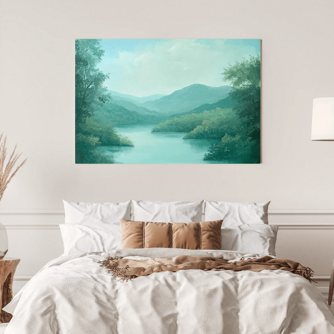 Serene Lake View – Limited Wall Art - Aestheticanvas