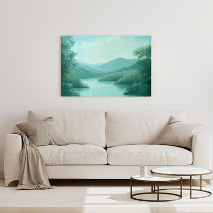 Serene Lake View – Limited Wall Art - Aestheticanvas