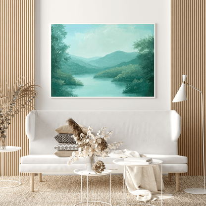 Serene Lake View – Limited Wall Art - Aestheticanvas