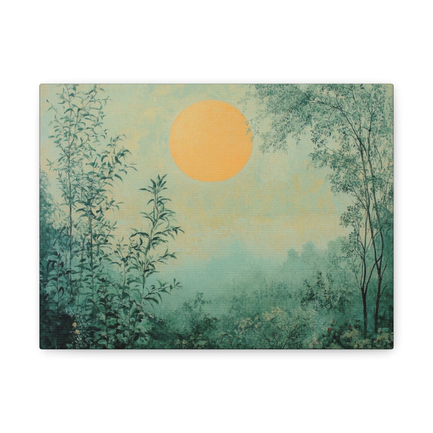 Serene Sunrise Landscape - Nature Wall Art - Aestheticanvas