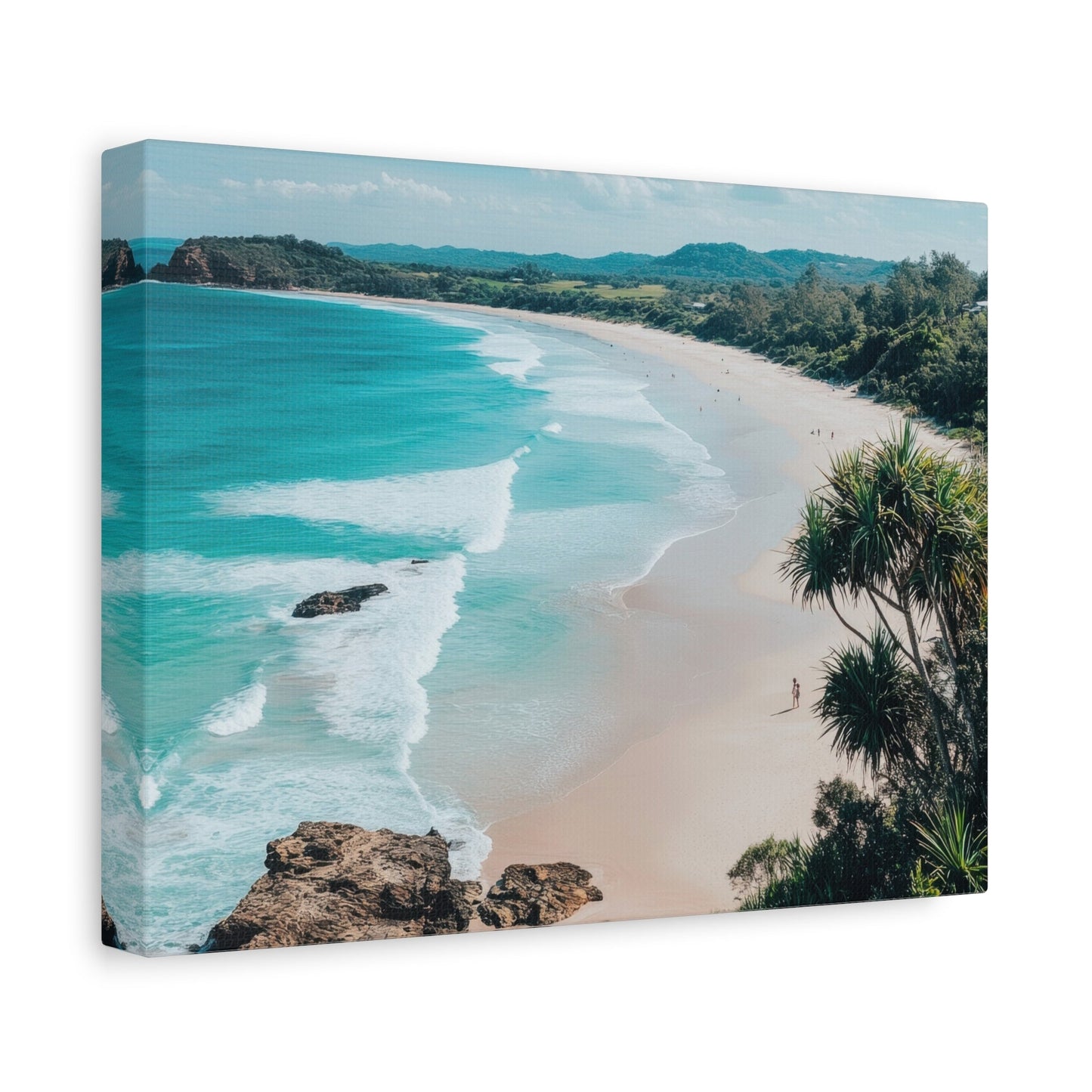 Serene Tropical Beach Retreat - Landscape Wall Art - Aestheticanvas