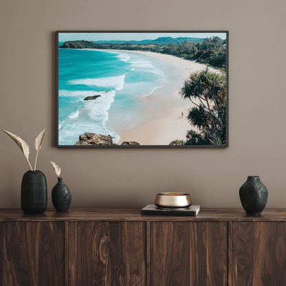 Serene Tropical Beach Retreat - Landscape Wall Art - Aestheticanvas