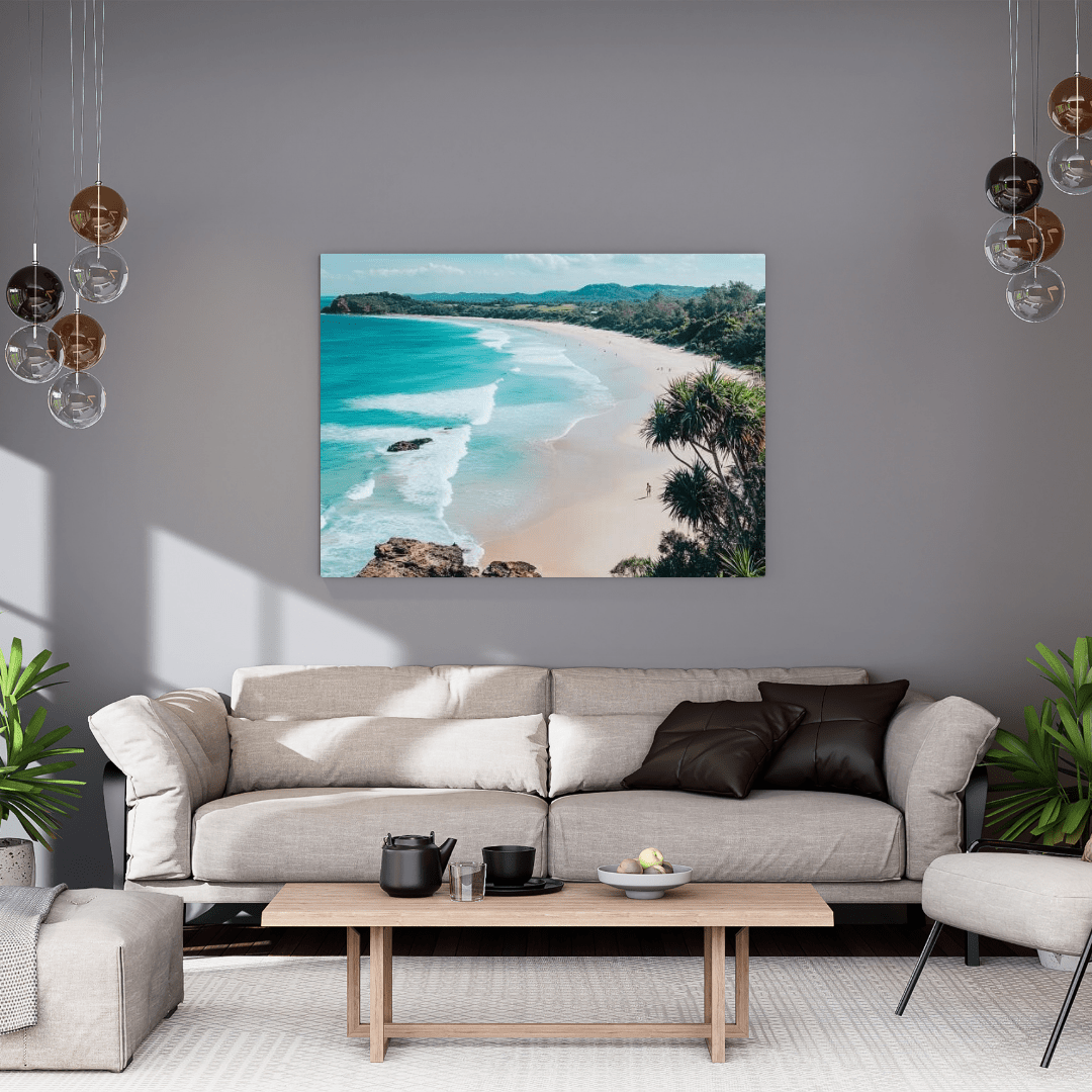 Serene Tropical Beach Retreat - Landscape Wall Art - Aestheticanvas