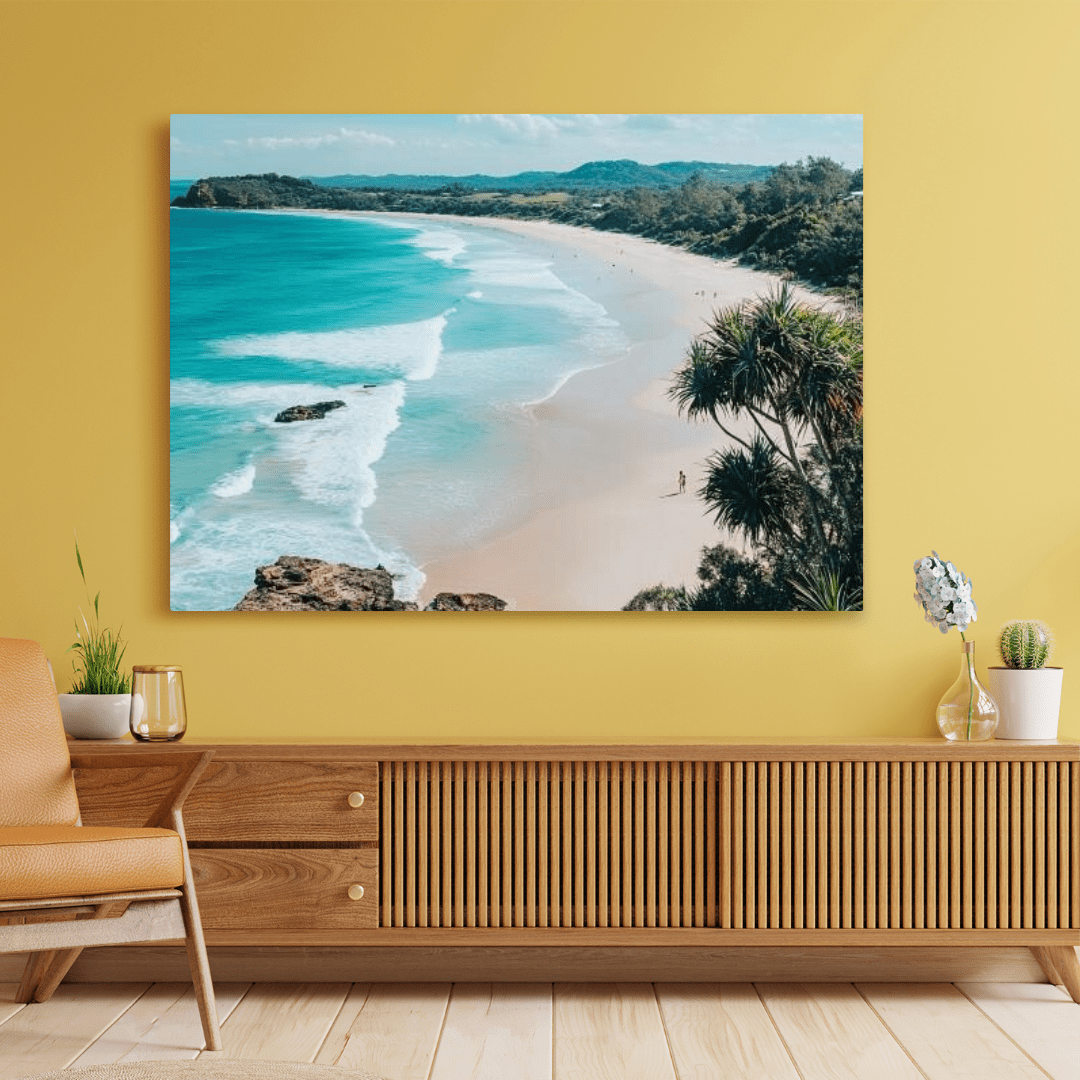 Serene Tropical Beach Retreat - Landscape Wall Art - Aestheticanvas