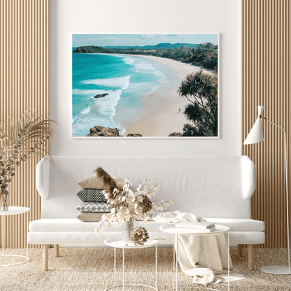 Serene Tropical Beach Retreat - Landscape Wall Art - Aestheticanvas