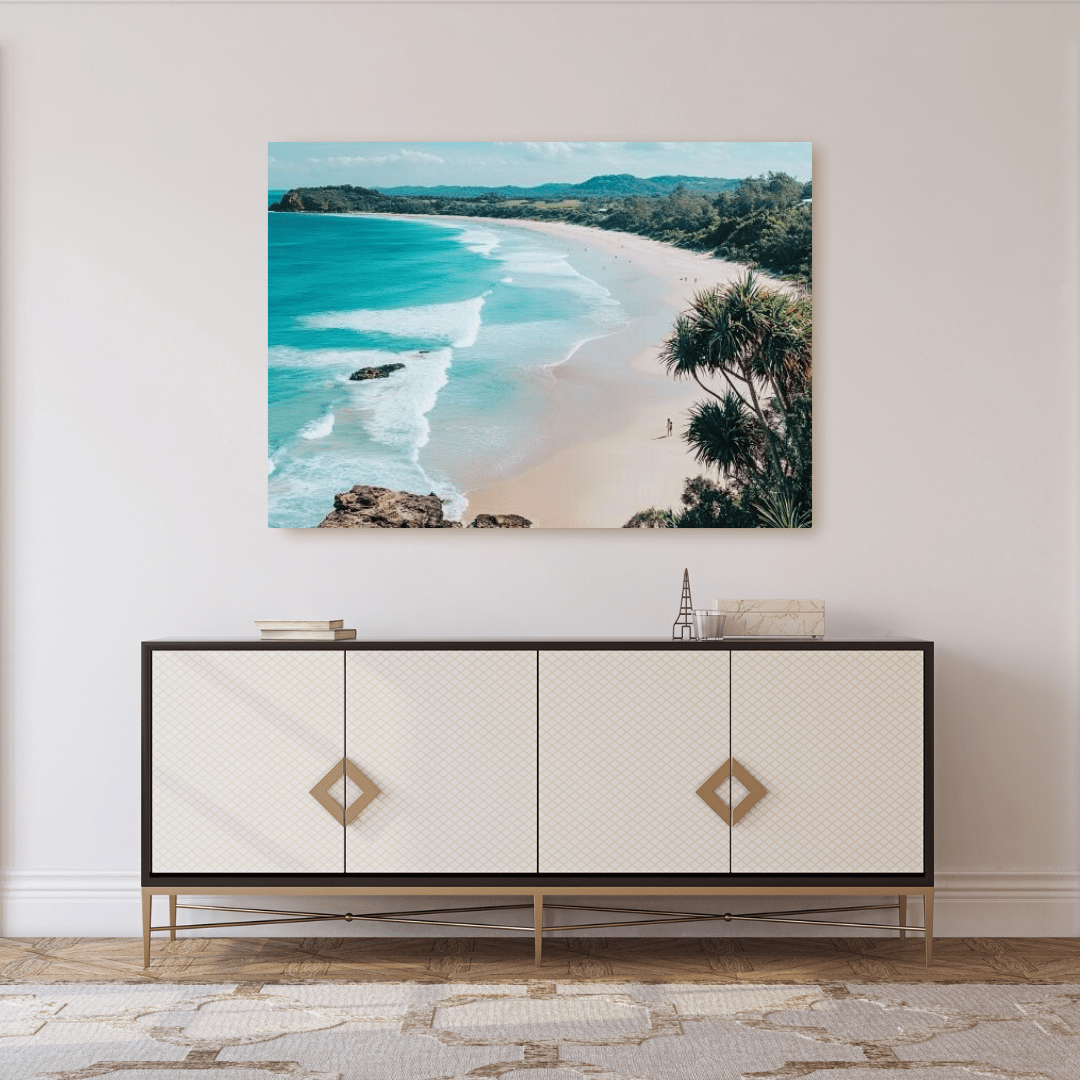 Serene Tropical Beach Retreat - Landscape Wall Art - Aestheticanvas