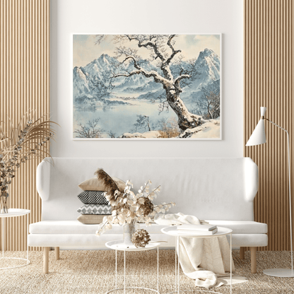 Serene Winter Landscape - Nature Wall Art - Aestheticanvas