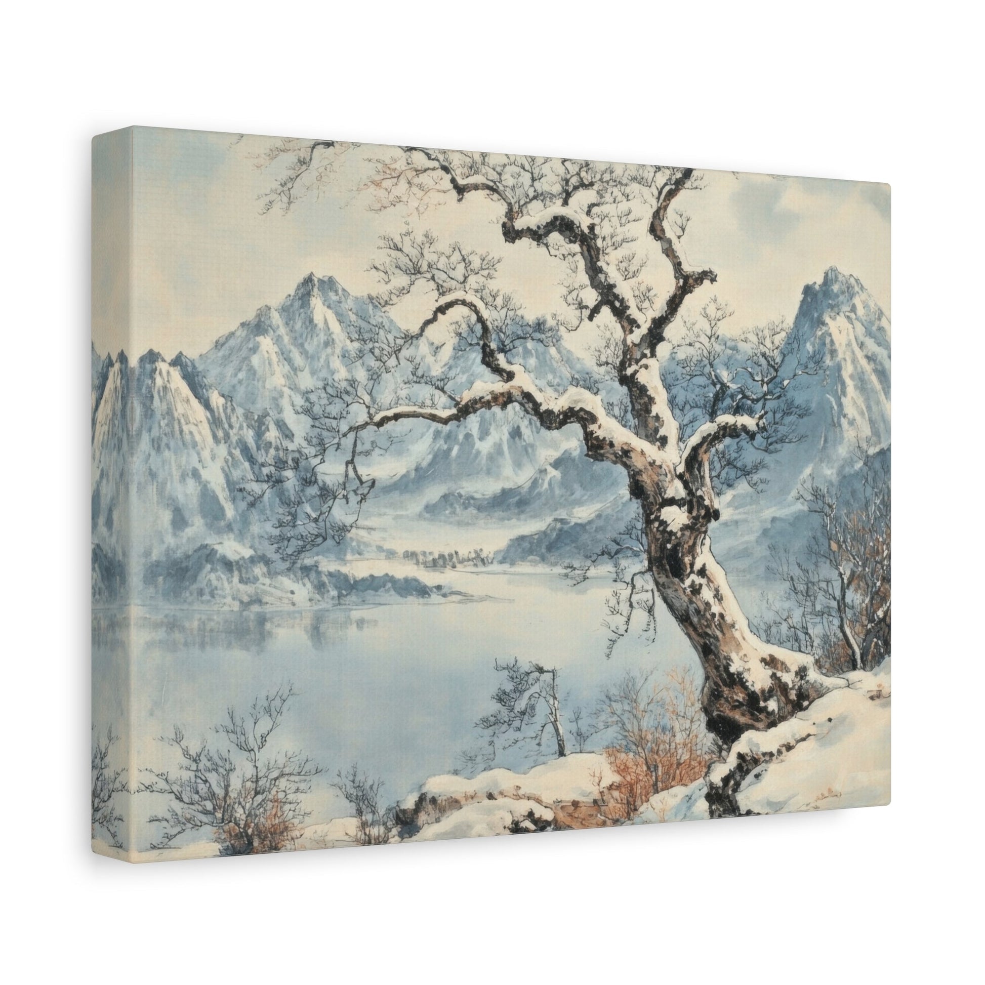 Serene Winter Landscape - Nature Wall Art - Aestheticanvas