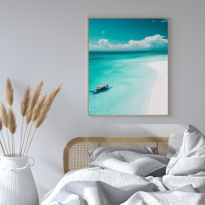 Serene Zanzibar Beach - Beach Wall Art - Aestheticanvas