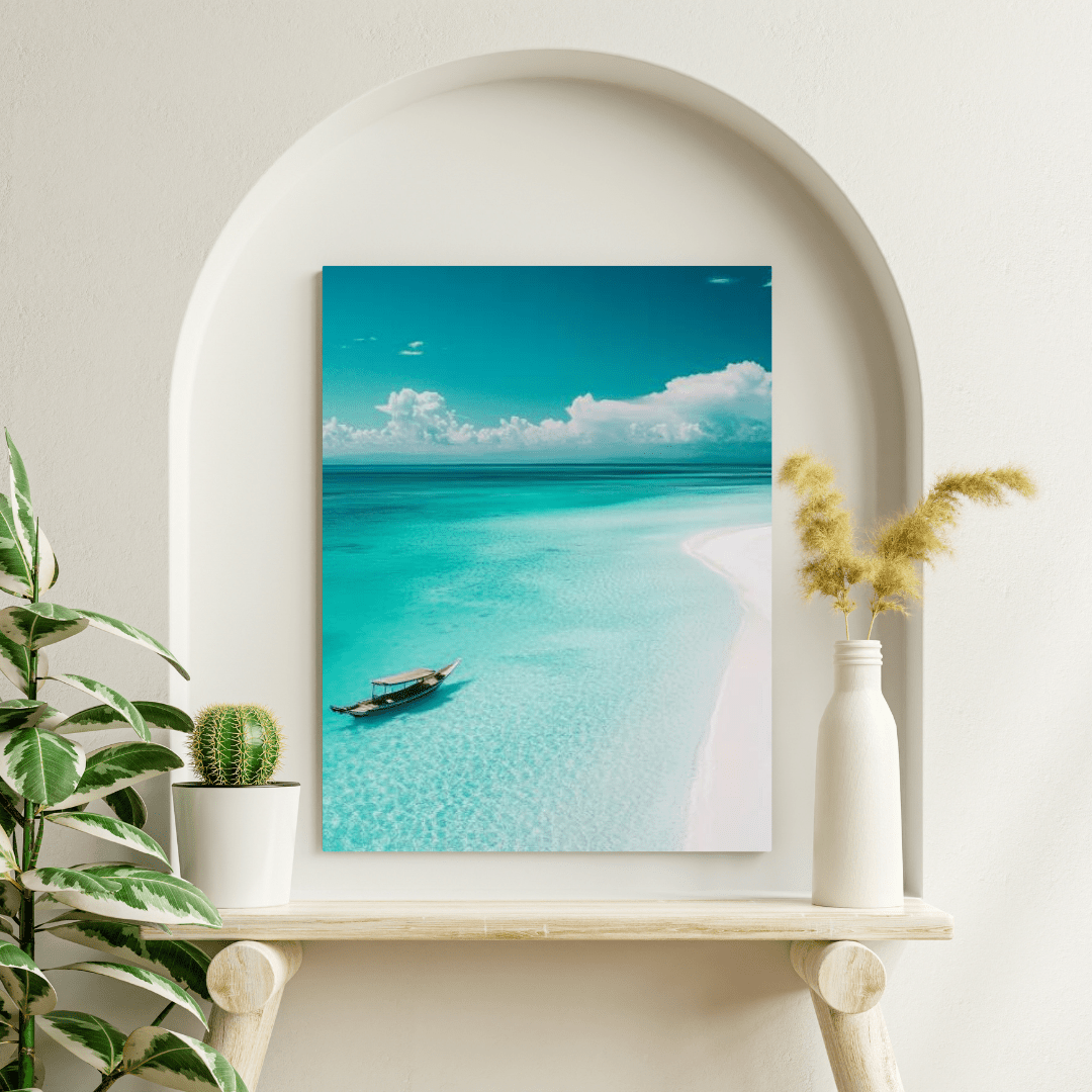 Serene Zanzibar Beach - Beach Wall Art - Aestheticanvas