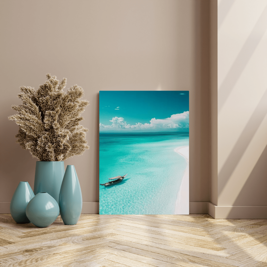 Serene Zanzibar Beach - Beach Wall Art - Aestheticanvas