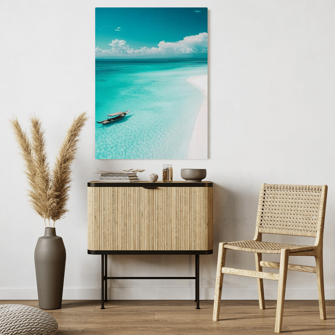 Serene Zanzibar Beach - Beach Wall Art - Aestheticanvas