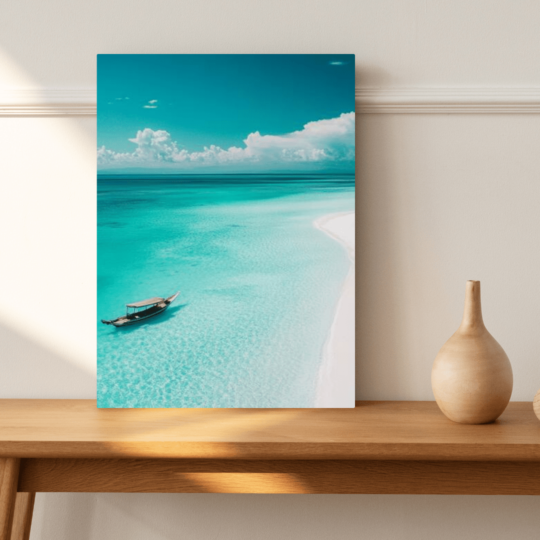 Serene Zanzibar Beach - Beach Wall Art - Aestheticanvas