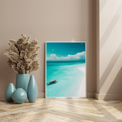 Serene Zanzibar Beach - Beach Wall Art - Aestheticanvas