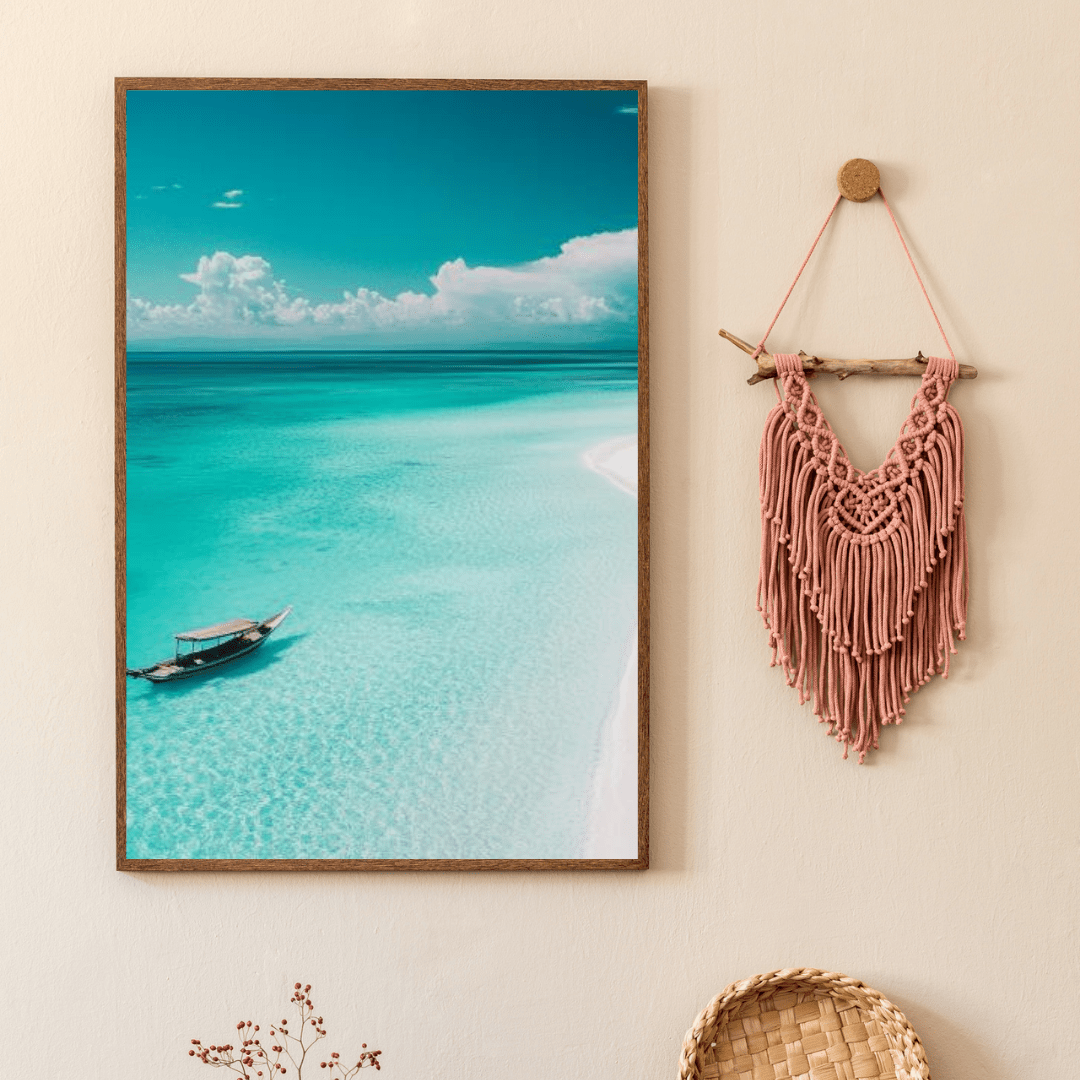 Serene Zanzibar Beach - Beach Wall Art - Aestheticanvas