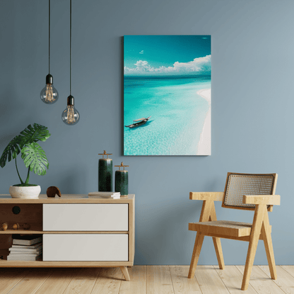 Serene Zanzibar Beach - Beach Wall Art - Aestheticanvas