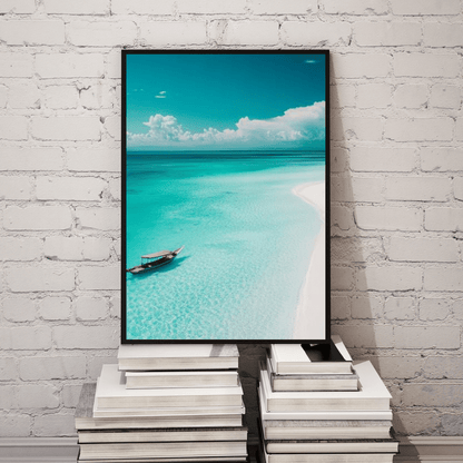 Serene Zanzibar Beach - Beach Wall Art - Aestheticanvas