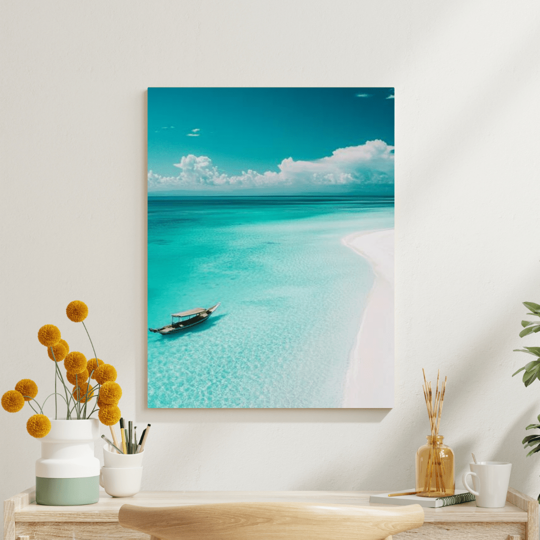 Serene Zanzibar Beach - Beach Wall Art - Aestheticanvas