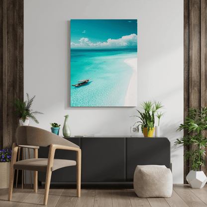 Serene Zanzibar Beach - Beach Wall Art - Aestheticanvas