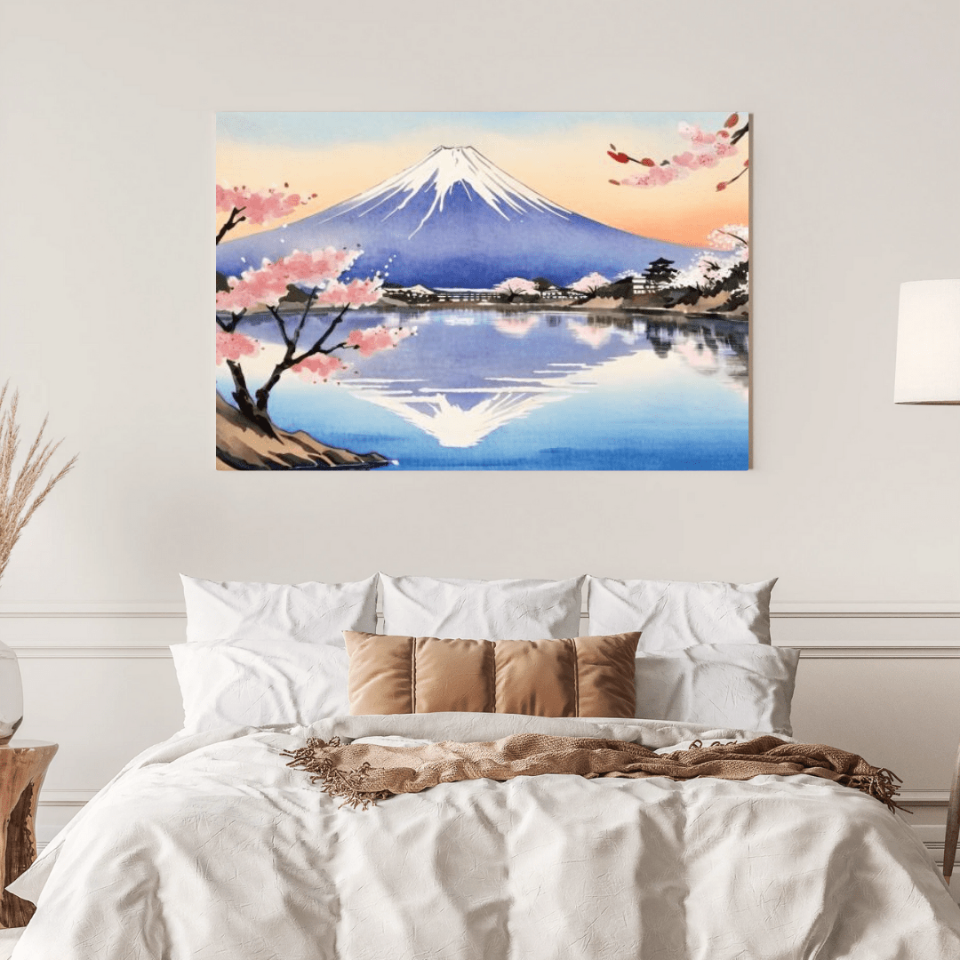 Serenity Of Mount Fuji - Japanese Wall Art - Aestheticanvas