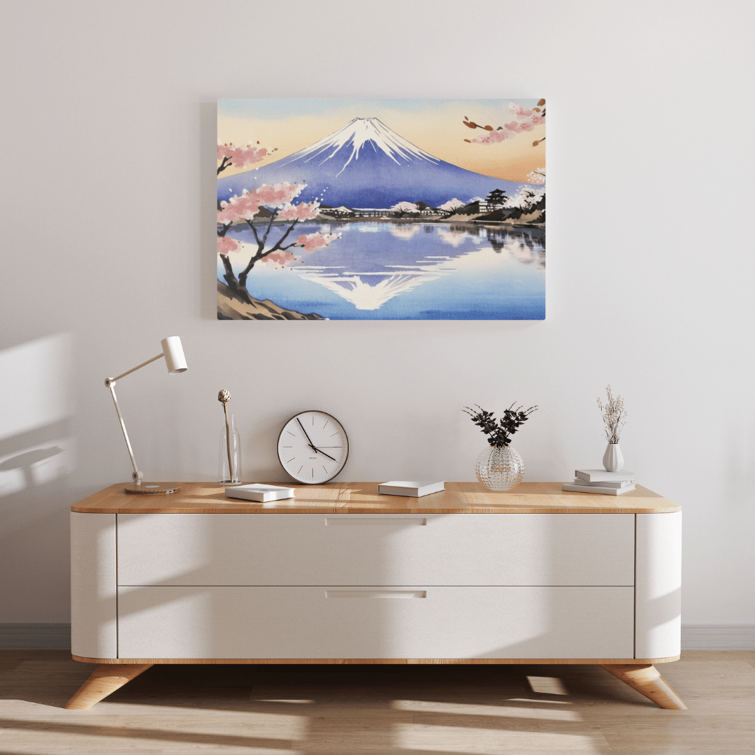 Serenity Of Mount Fuji - Japanese Wall Art - Aestheticanvas