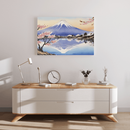 Serenity Of Mount Fuji - Japanese Wall Art - Aestheticanvas