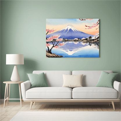 Serenity Of Mount Fuji - Japanese Wall Art - Aestheticanvas