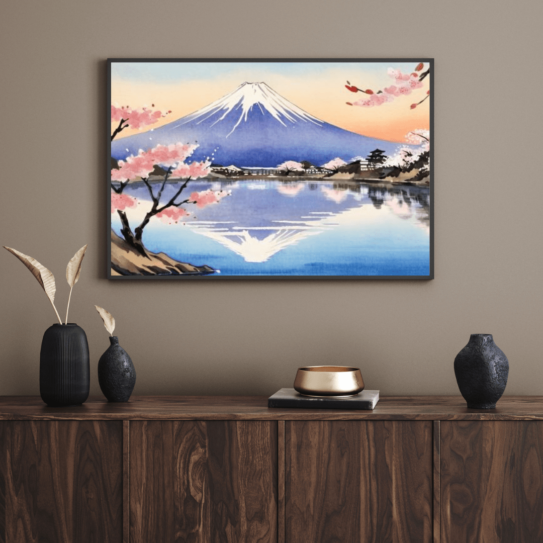 Serenity Of Mount Fuji - Japanese Wall Art - Aestheticanvas