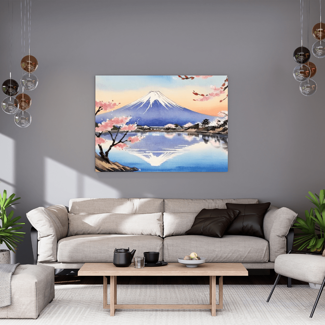 Serenity Of Mount Fuji - Japanese Wall Art - Aestheticanvas