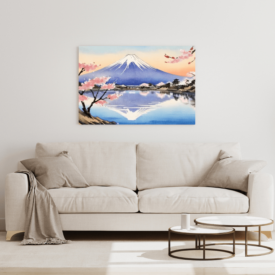 Serenity Of Mount Fuji - Japanese Wall Art - Aestheticanvas