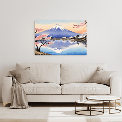 Serenity Of Mount Fuji - Japanese Wall Art - Aestheticanvas