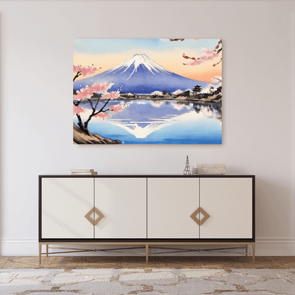 Serenity Of Mount Fuji - Japanese Wall Art - Aestheticanvas