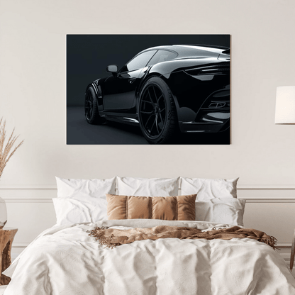 Sleek Black High - Performance - Car Wall Art - Aestheticanvas