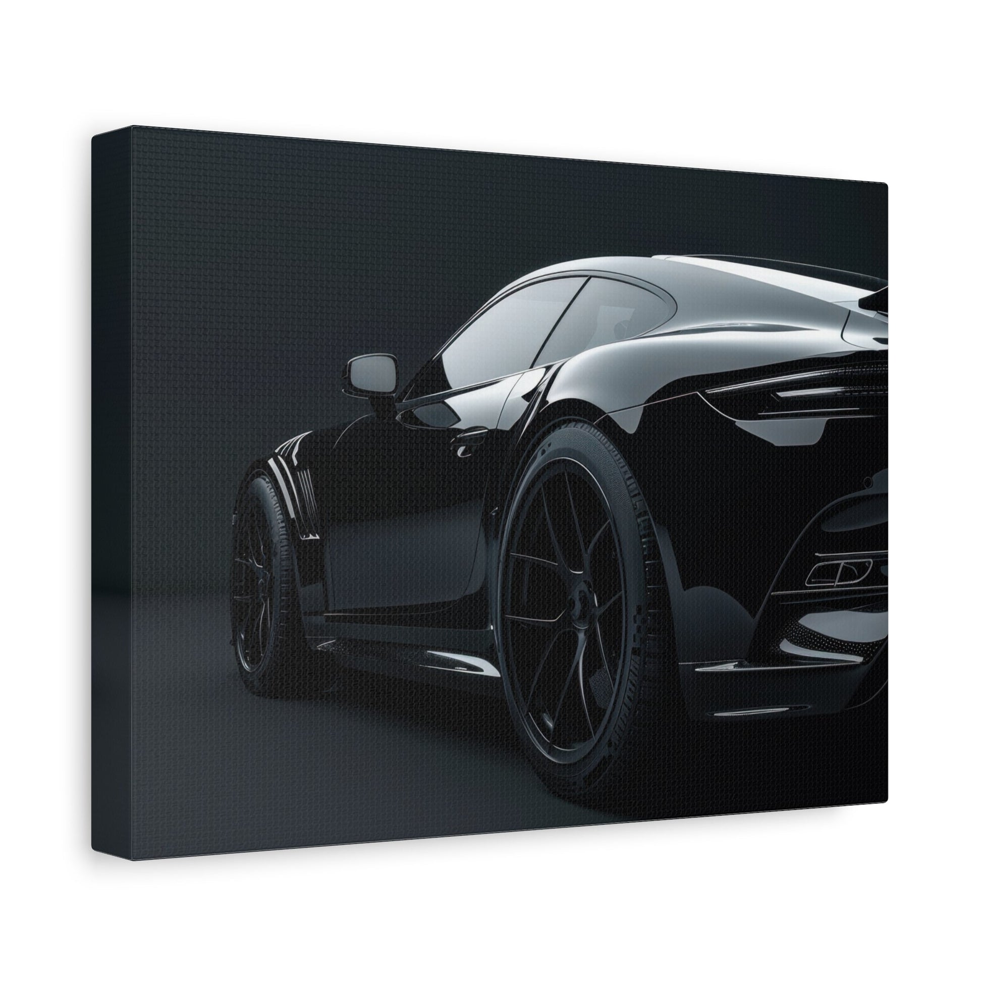 Sleek Black High - Performance - Car Wall Art - Aestheticanvas