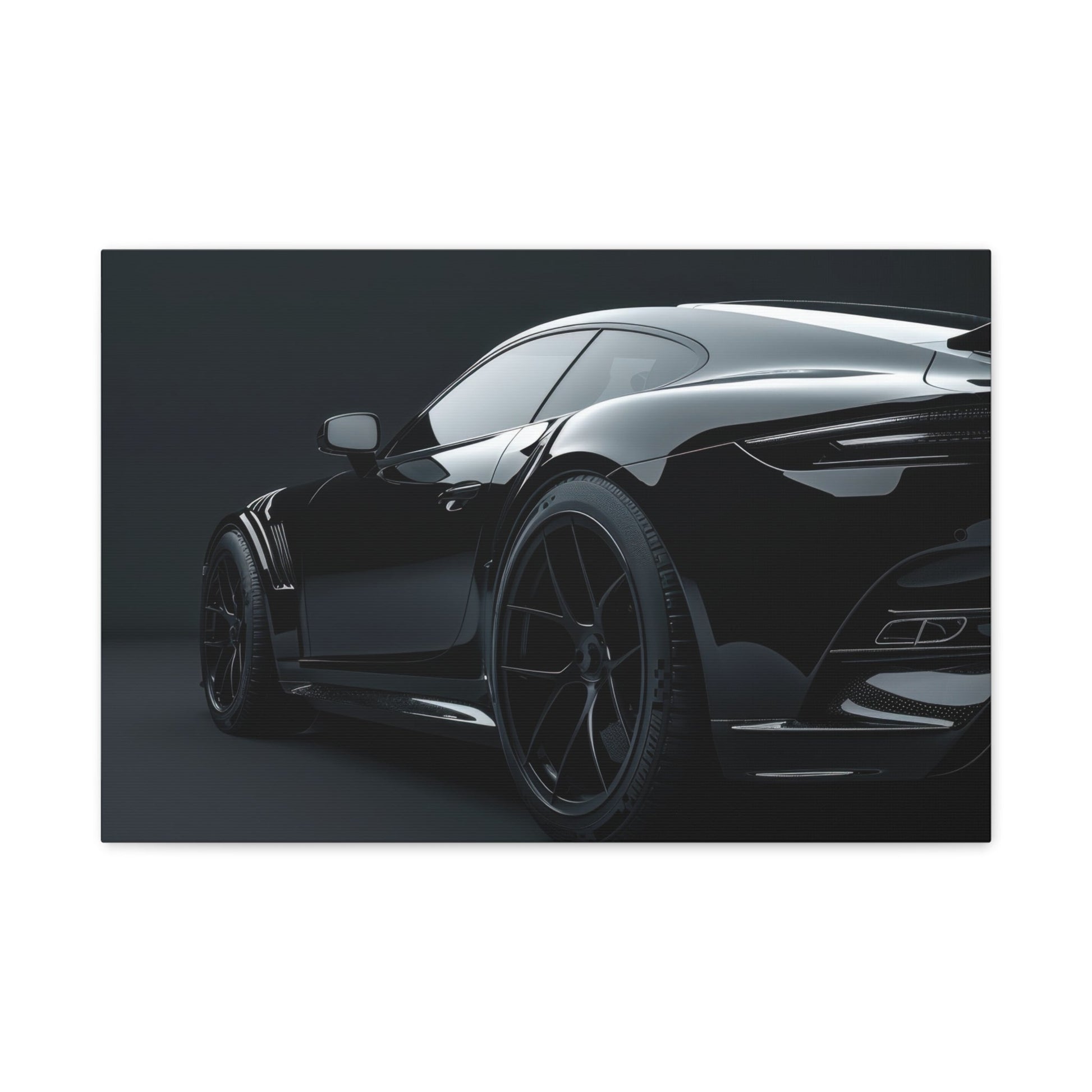 Sleek Black High - Performance - Car Wall Art - Aestheticanvas