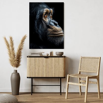 Soulful Chimpanzee - Wildlife Wall Art - Aestheticanvas