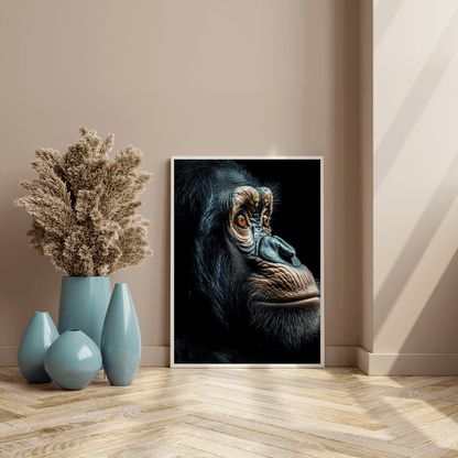 Soulful Chimpanzee - Wildlife Wall Art - Aestheticanvas