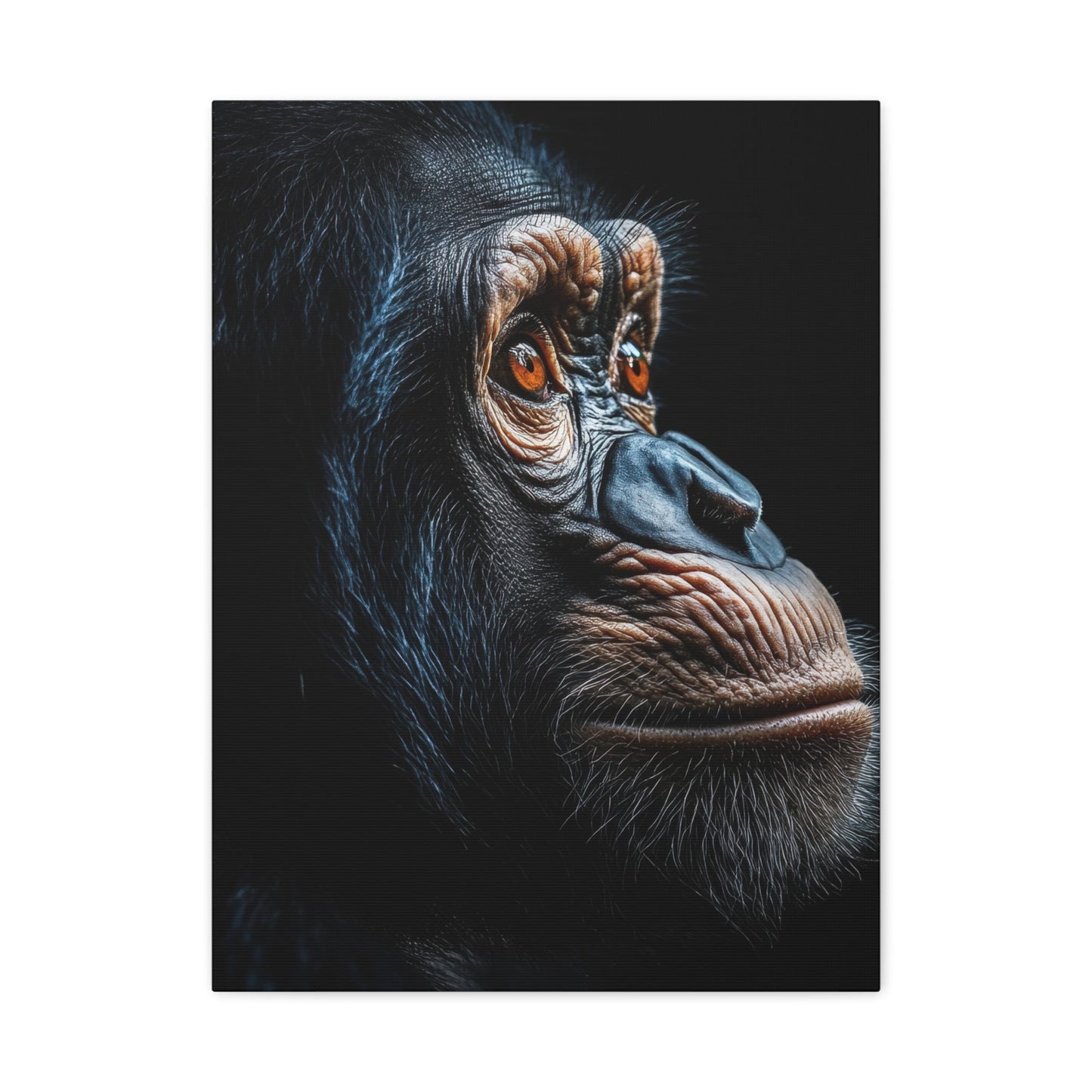 Soulful Chimpanzee - Wildlife Wall Art - Aestheticanvas