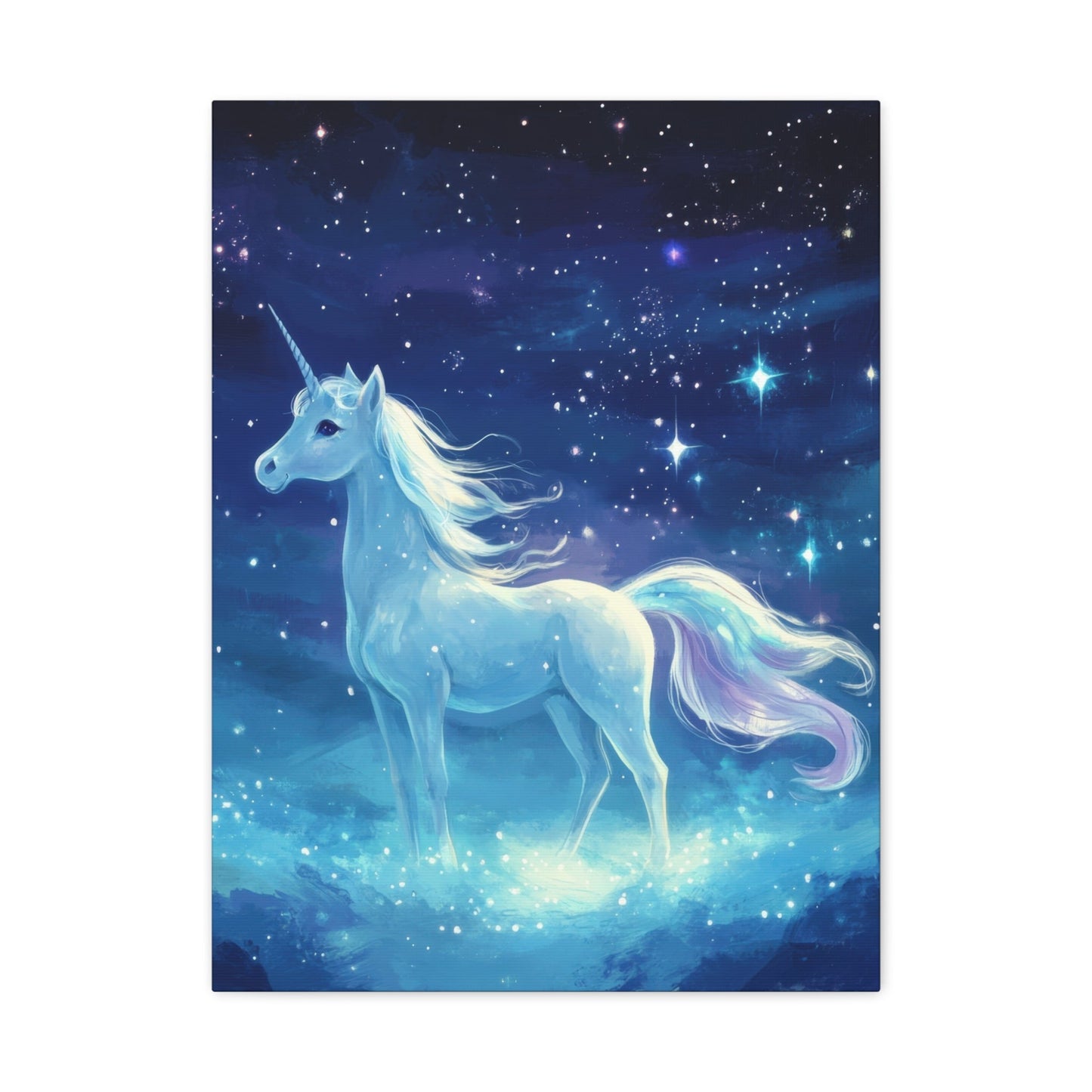 Starlight Unicorn - Kids Wall Art - Aestheticanvas