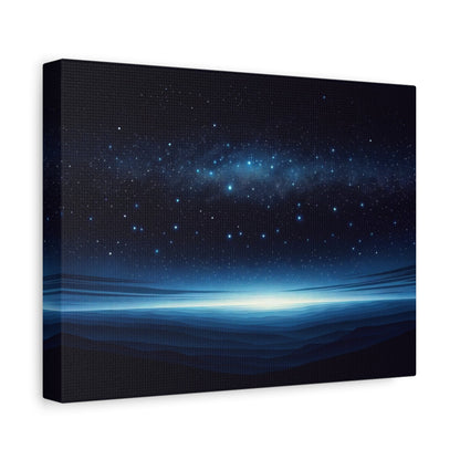 Starry Horizon Nightscape - Astral Wall Art - Aestheticanvas