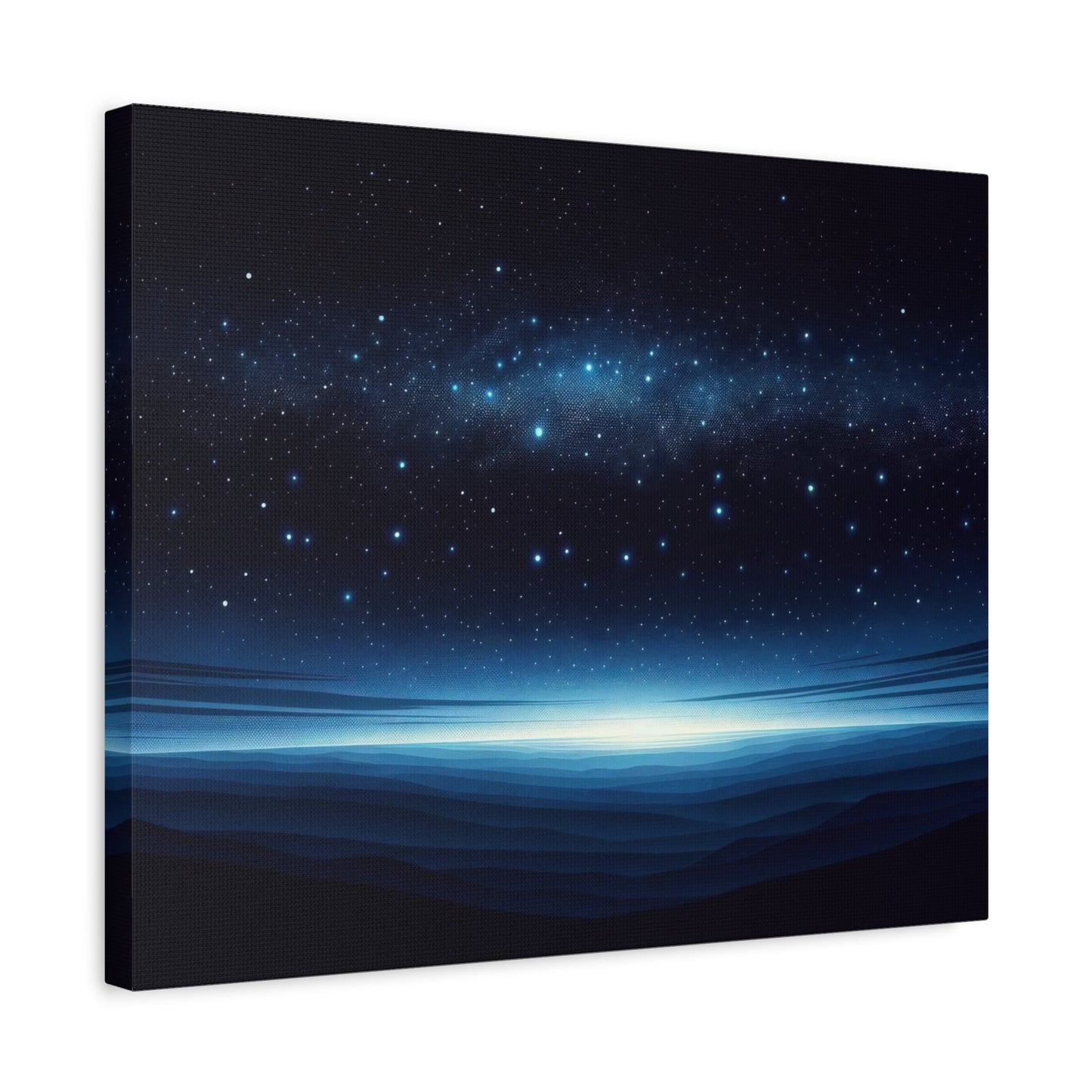 Starry Horizon Nightscape - Astral Wall Art - Aestheticanvas