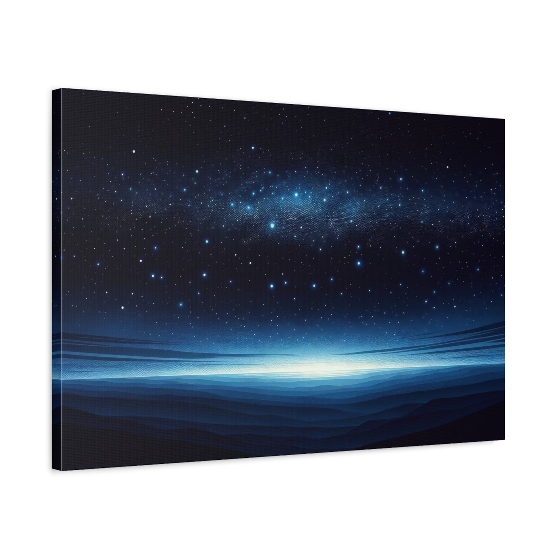 Starry Horizon Nightscape - Astral Wall Art - Aestheticanvas