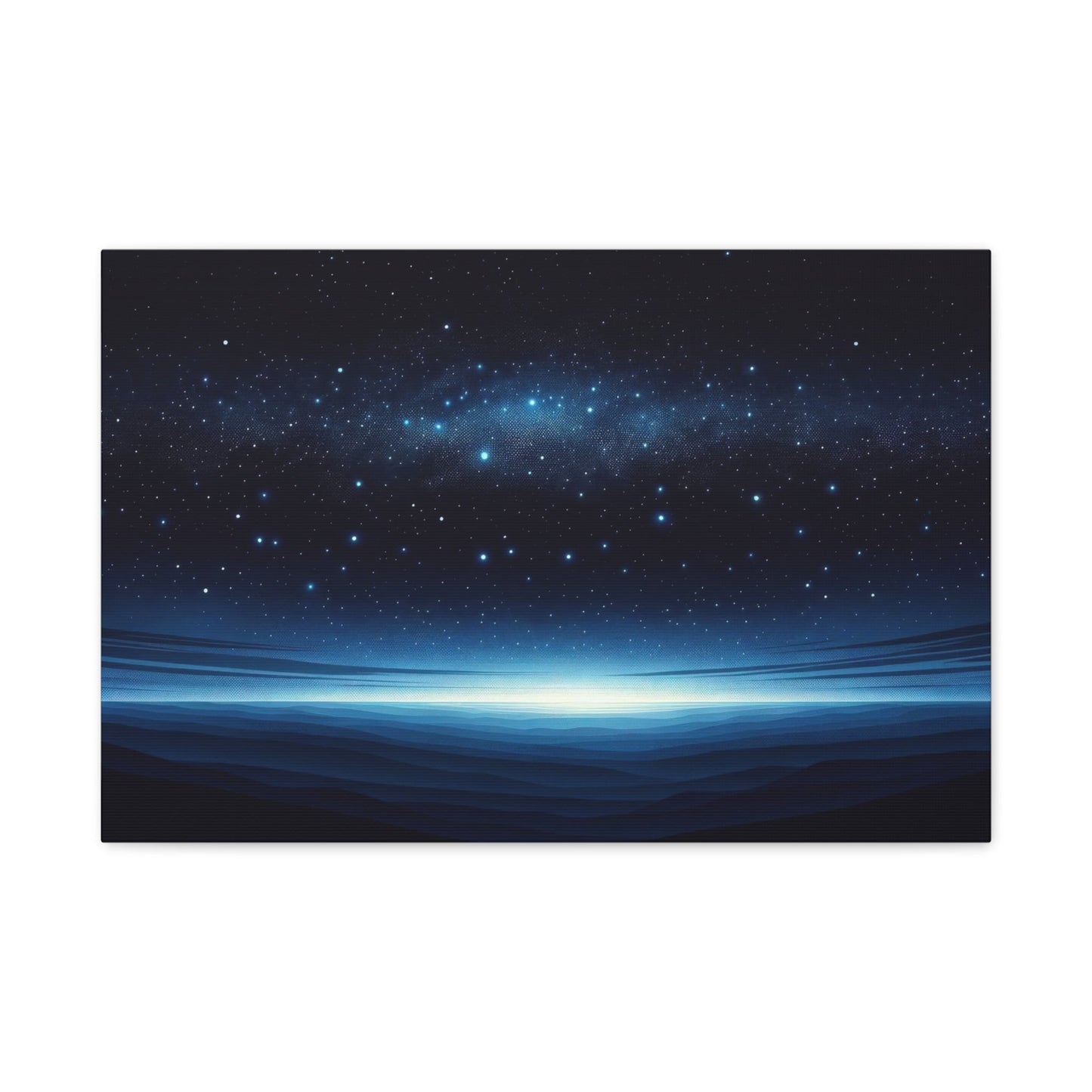 Starry Horizon Nightscape - Astral Wall Art - Aestheticanvas