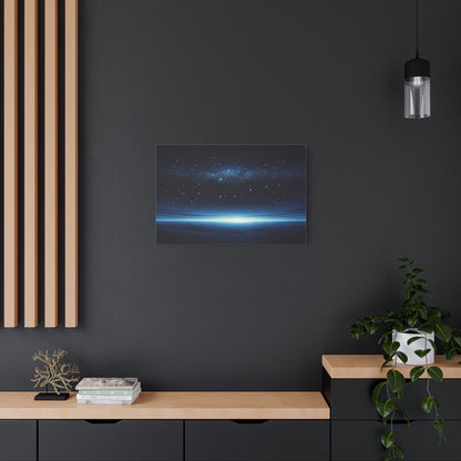 Starry Horizon Nightscape - Astral Wall Art - Aestheticanvas