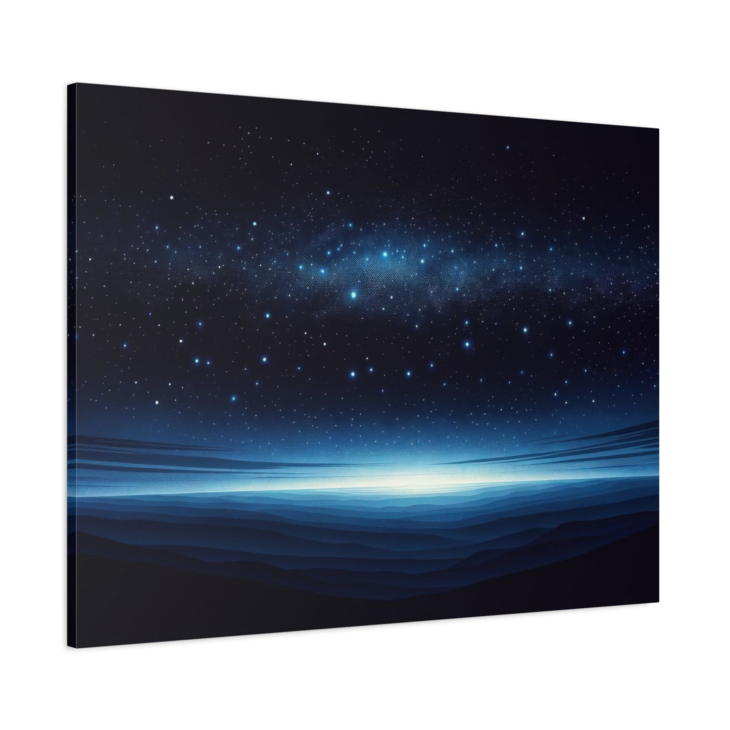 Starry Horizon Nightscape - Astral Wall Art - Aestheticanvas