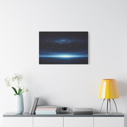 Starry Horizon Nightscape - Astral Wall Art - Aestheticanvas