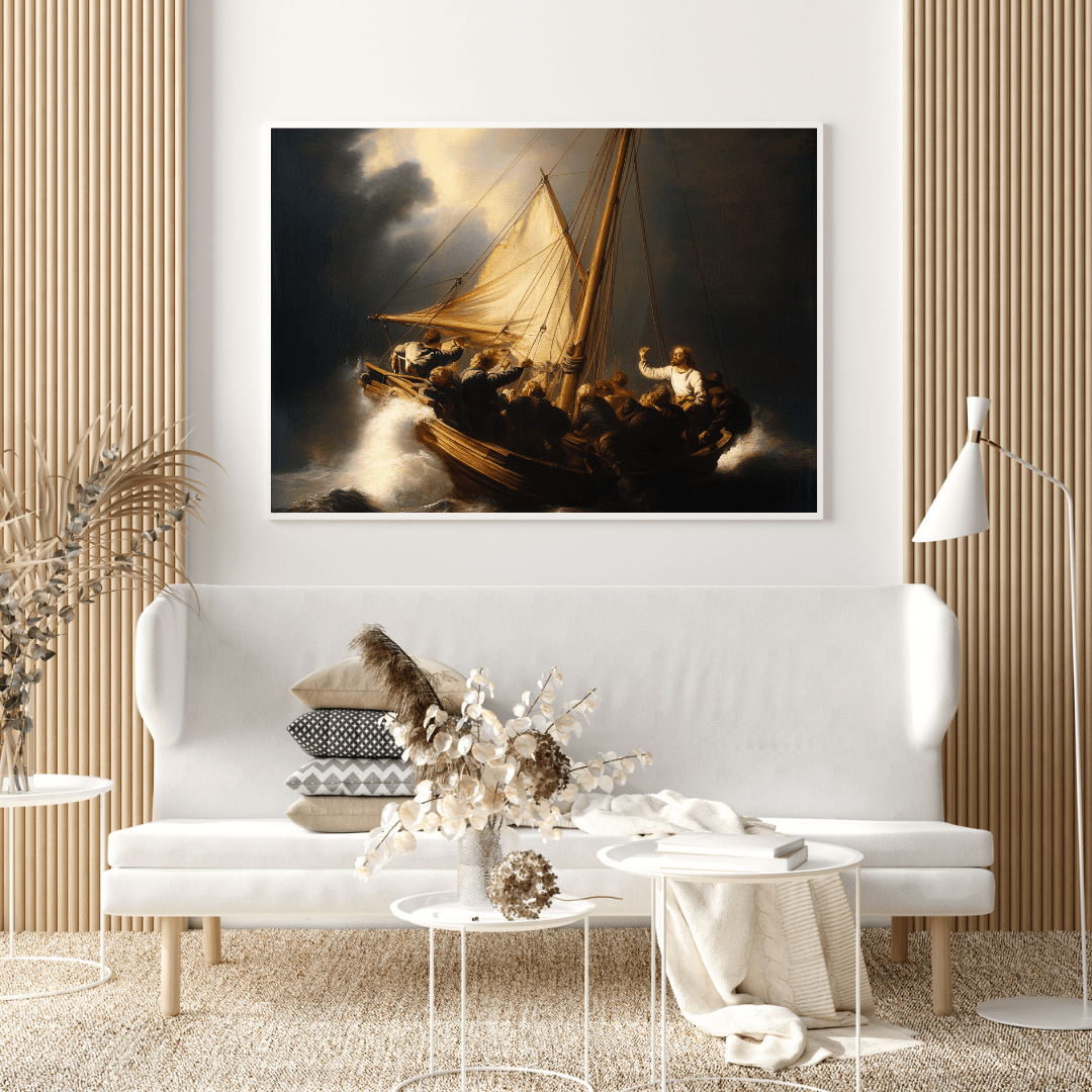 Storm on the Sea of Galilee - Maritime Wall Art - Aestheticanvas